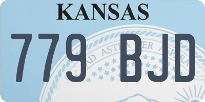 KS license plate 779BJD