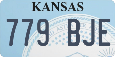 KS license plate 779BJE