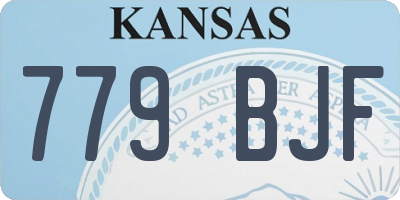 KS license plate 779BJF