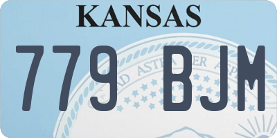 KS license plate 779BJM