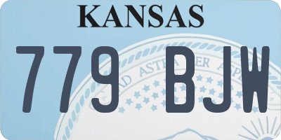 KS license plate 779BJW