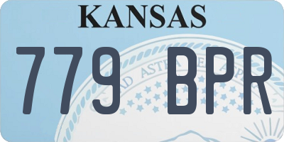 KS license plate 779BPR