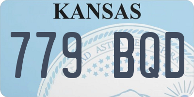 KS license plate 779BQD