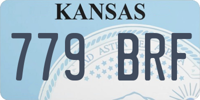 KS license plate 779BRF