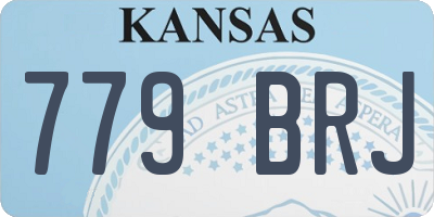 KS license plate 779BRJ