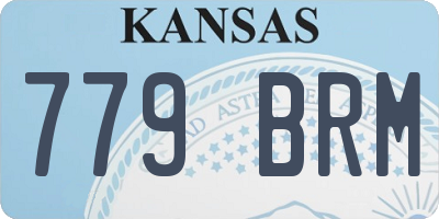 KS license plate 779BRM