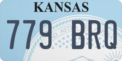 KS license plate 779BRQ