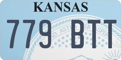 KS license plate 779BTT