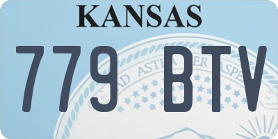 KS license plate 779BTV