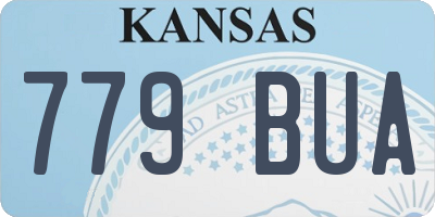 KS license plate 779BUA