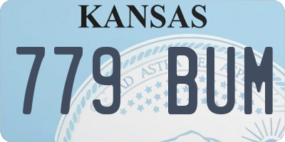 KS license plate 779BUM
