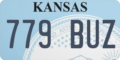 KS license plate 779BUZ