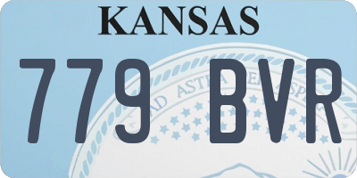 KS license plate 779BVR