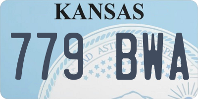 KS license plate 779BWA