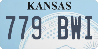 KS license plate 779BWI