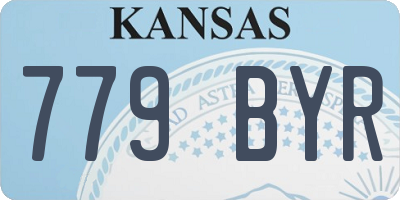 KS license plate 779BYR