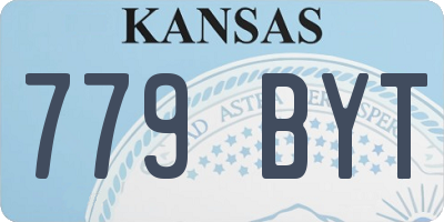 KS license plate 779BYT