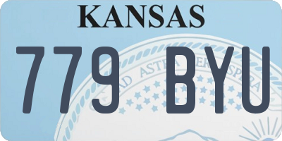 KS license plate 779BYU