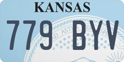 KS license plate 779BYV
