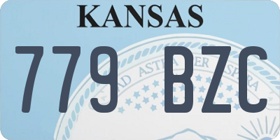 KS license plate 779BZC