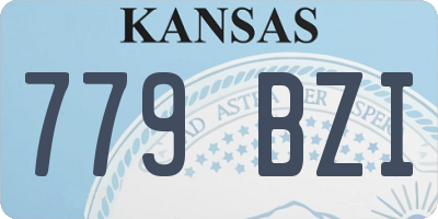 KS license plate 779BZI