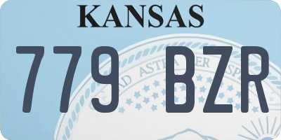 KS license plate 779BZR