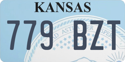 KS license plate 779BZT
