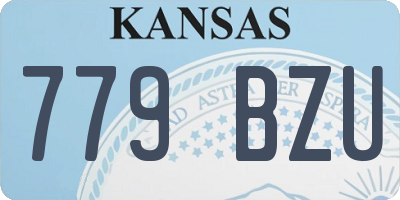 KS license plate 779BZU