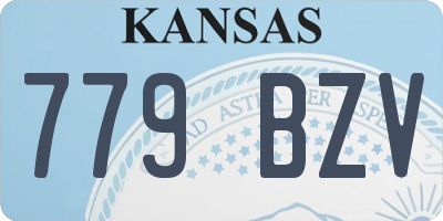 KS license plate 779BZV