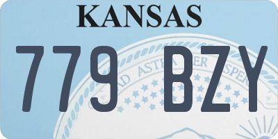 KS license plate 779BZY