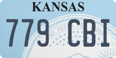 KS license plate 779CBI