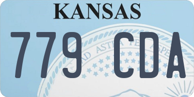 KS license plate 779CDA