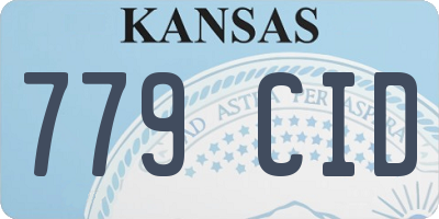 KS license plate 779CID