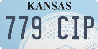 KS license plate 779CIP