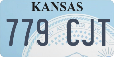 KS license plate 779CJT