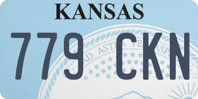 KS license plate 779CKN