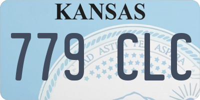 KS license plate 779CLC