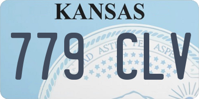 KS license plate 779CLV