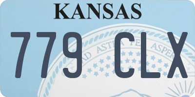 KS license plate 779CLX