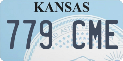 KS license plate 779CME