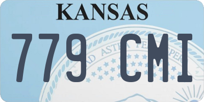 KS license plate 779CMI