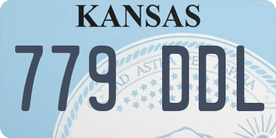KS license plate 779DDL