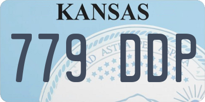 KS license plate 779DDP
