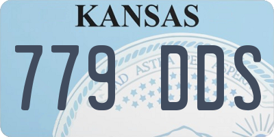 KS license plate 779DDS
