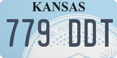 KS license plate 779DDT