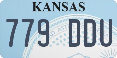 KS license plate 779DDU