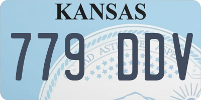 KS license plate 779DDV
