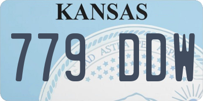 KS license plate 779DDW