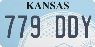 KS license plate 779DDY