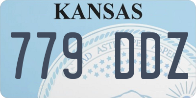 KS license plate 779DDZ